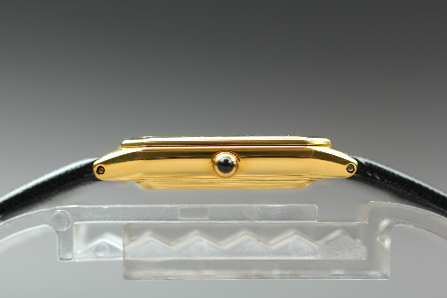 Vtg.1992 [N MINT] CITIZEN EXCEED 5437-F44484 Tank Gold Quartz Men's Watch JAPAN