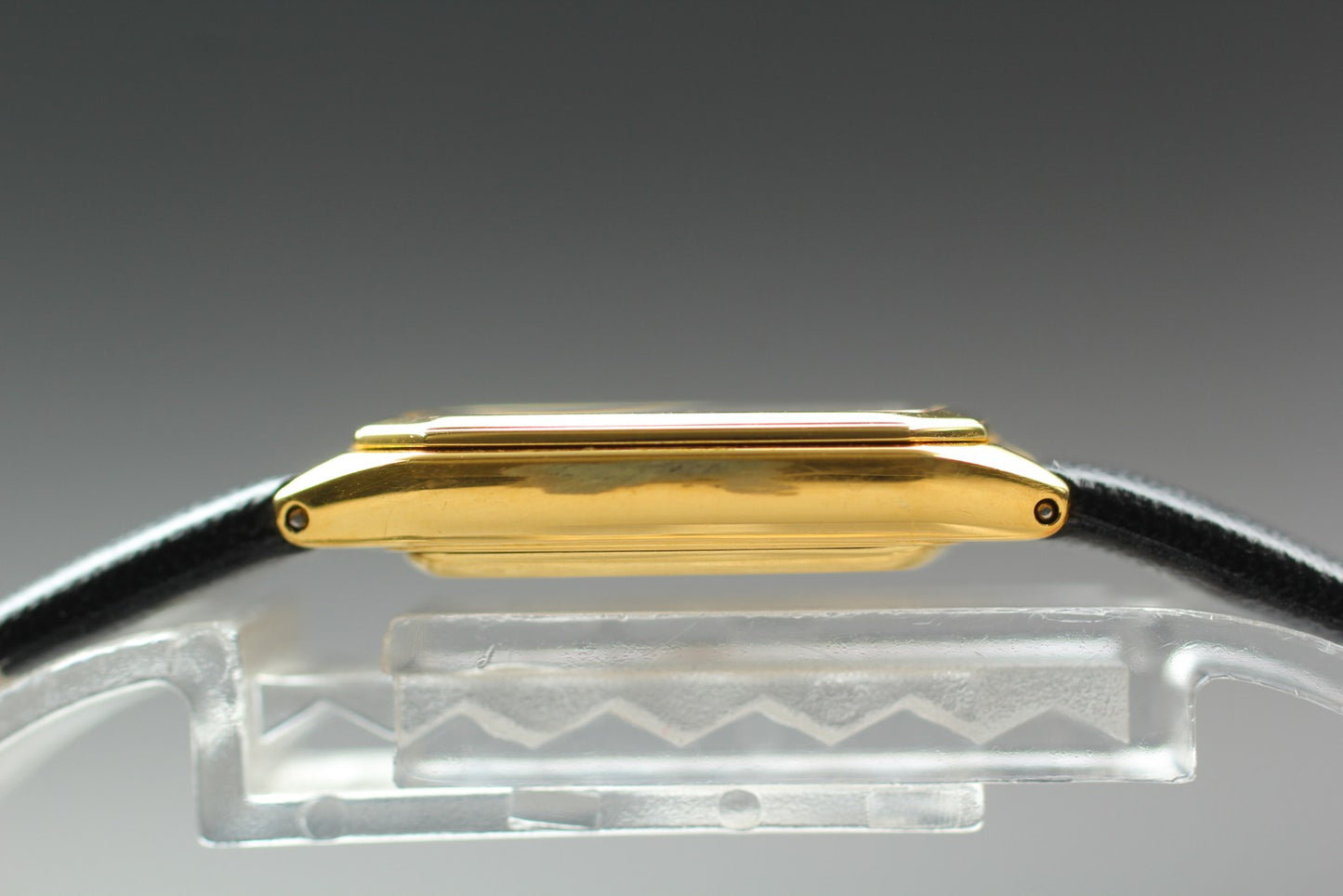 Vtg.1992 [N MINT] CITIZEN EXCEED 5437-F44484 Tank Gold Quartz Men's Watch JAPAN