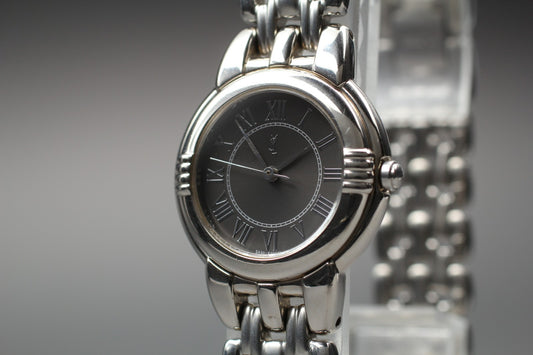 Vtg.1985 [N MINT] Yves Saint Laurent 5431-F45979 Roman Quartz Ladies Watch JAPAN