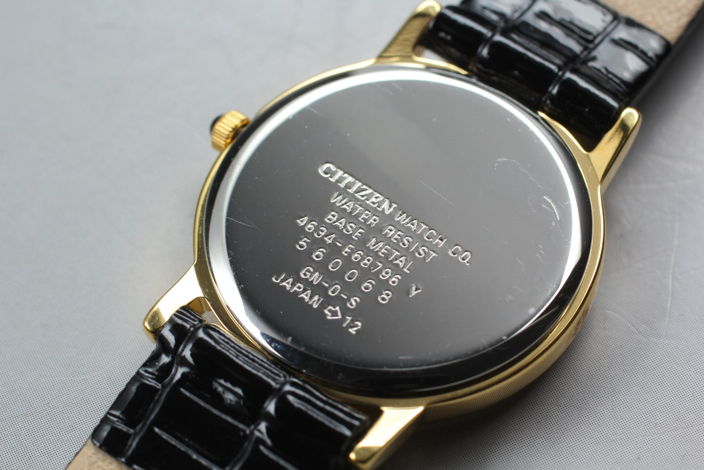 Vtg.1995 [N MINT] CITIZEN 4634-E68796 Round 25mm Gold Quartz Ladies Watch JAPAN