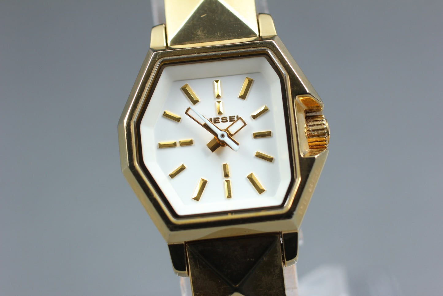 Vtg [Exc+5] DIESEL DZ-5299 Gold Quartz Ladies Watch From JAPAN
