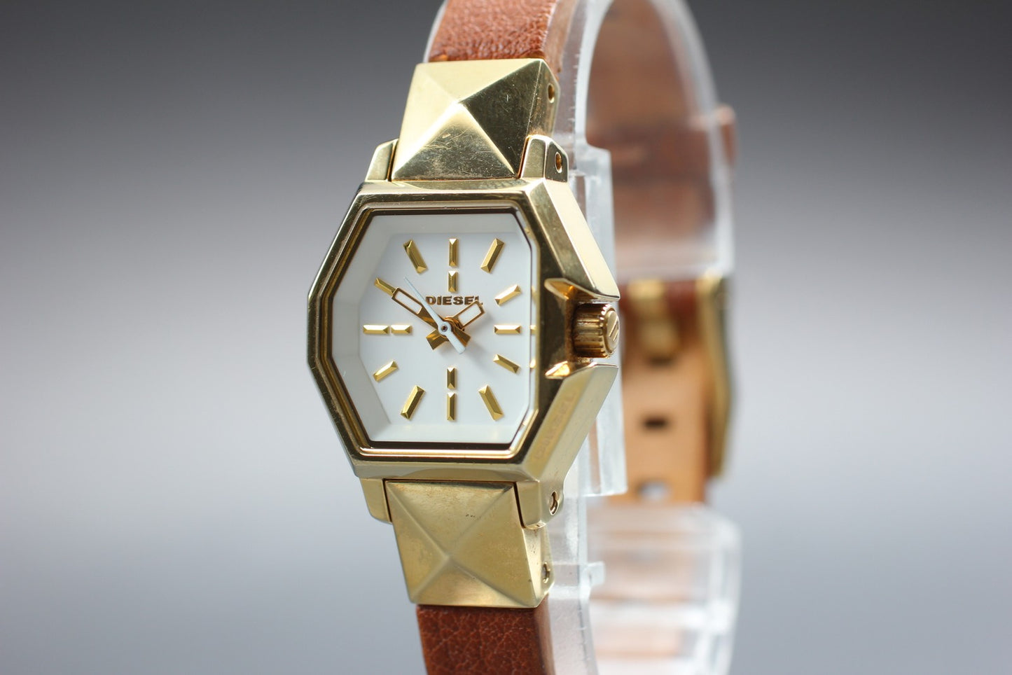 Vtg [Exc+5] DIESEL DZ-5299 Gold Quartz Ladies Watch From JAPAN