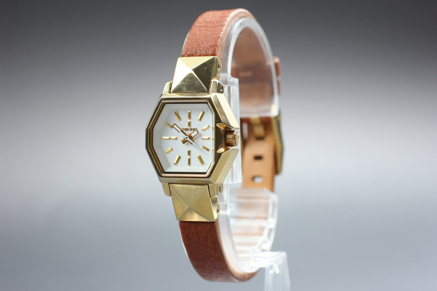 Vtg [Exc+5] DIESEL DZ-5299 Gold Quartz Ladies Watch From JAPAN