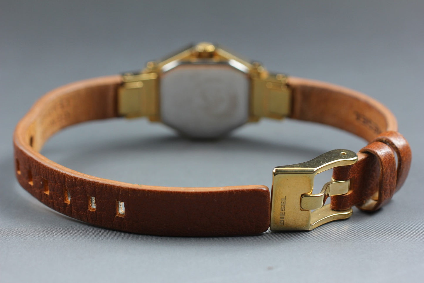Vtg [Exc+5] DIESEL DZ-5299 Gold Quartz Ladies Watch From JAPAN