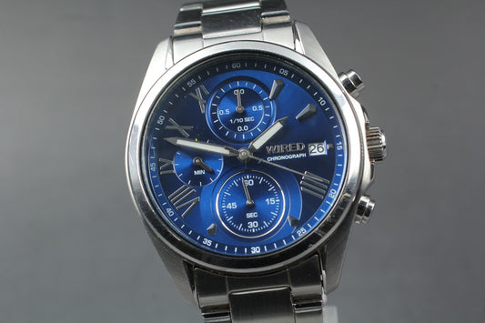 Vin.1995 [N MINT] SEIKO WIRED VD57-KZ10 Chronograph Quartz Men's Watch JAPAN