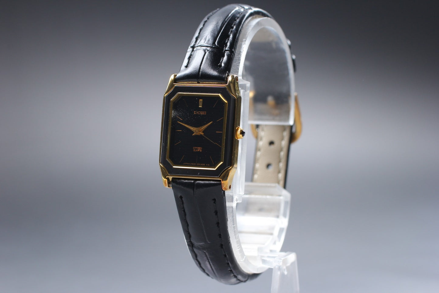 Vin.1989 [N MINT] CITIZEN Exceed 2930-296699 Tank Quartz Ladies Watch From JAPAN