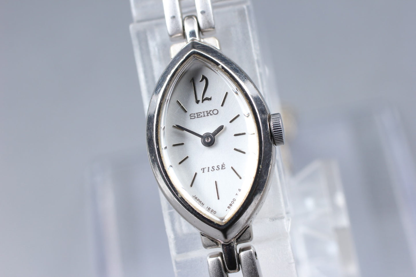 Vtg.1986[N MINT] SEIKO TISSE 1E20-3B40 14mm Bracelet Quartz Ladies Watch JAPAN