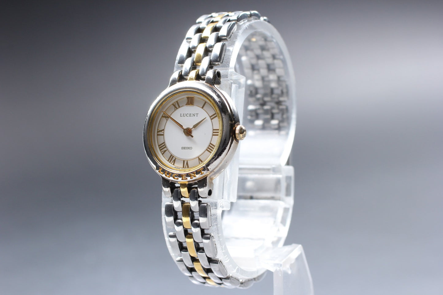 Vtg.1991[N MINT] SEIKO LUCENT 4N21-035A Roman Bracelet Quartz Ladies Watch JAPAN