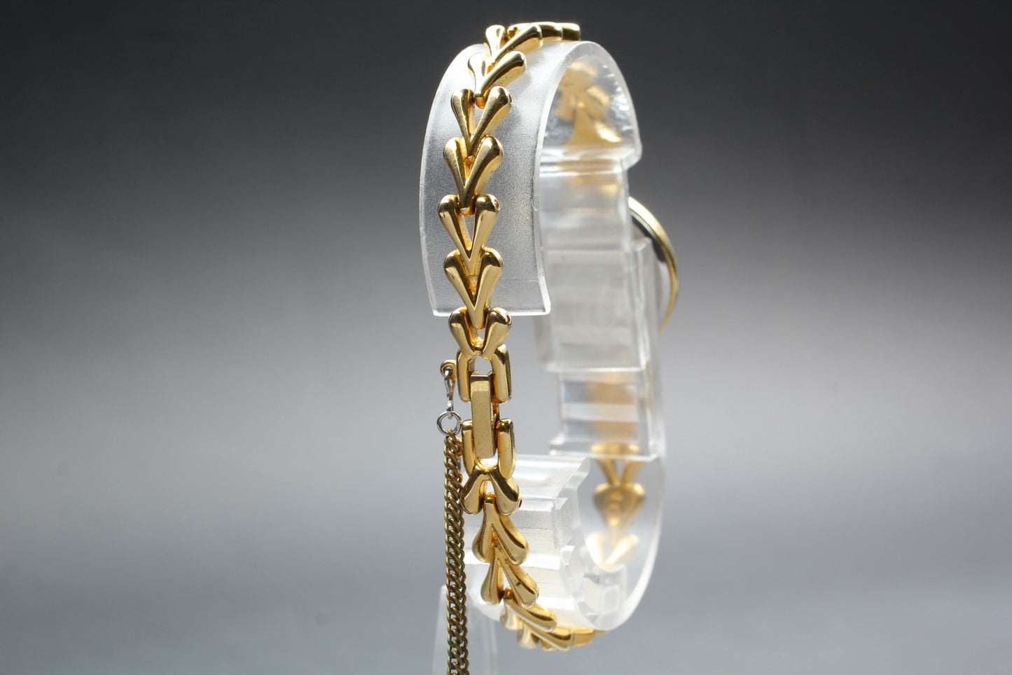 Vtg.1989[N MINT] SEIKO ALBA V400-5100 Gold Bracelet Quartz Ladies Watch JAPAN
