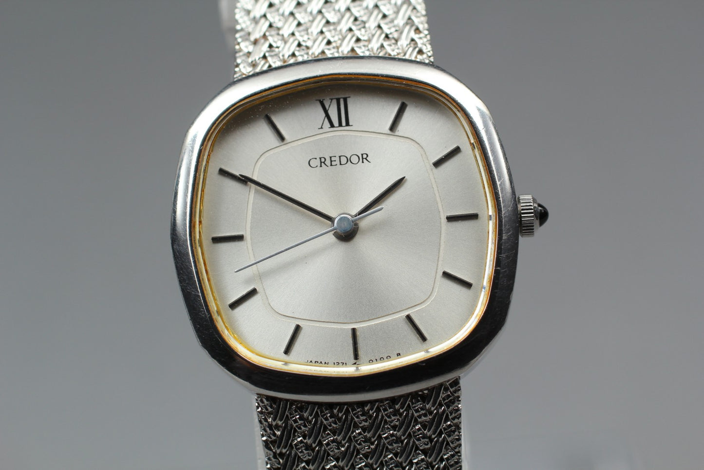 Vtg.1986 [N MINT] SEIKO CREDOR 1271-5030 22mm Bracelet Quartz Ladies Watch JAPAN