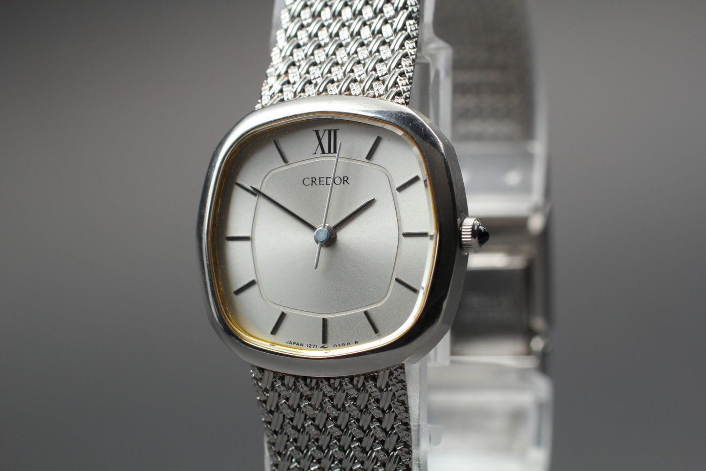 Vtg.1986 [N MINT] SEIKO CREDOR 1271-5030 22mm Bracelet Quartz Ladies Watch JAPAN