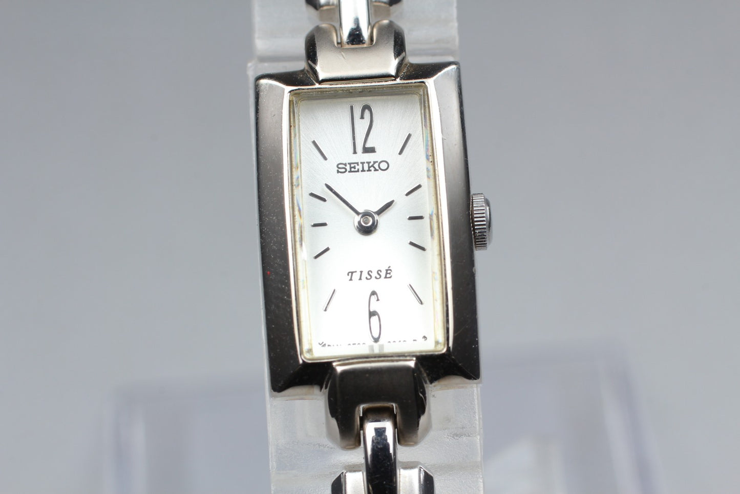 Vtg.1989 [N MINT] SEIKO TISSE 2E20-7310 Tank Bracelet Quartz Ladies Watch JAPAN