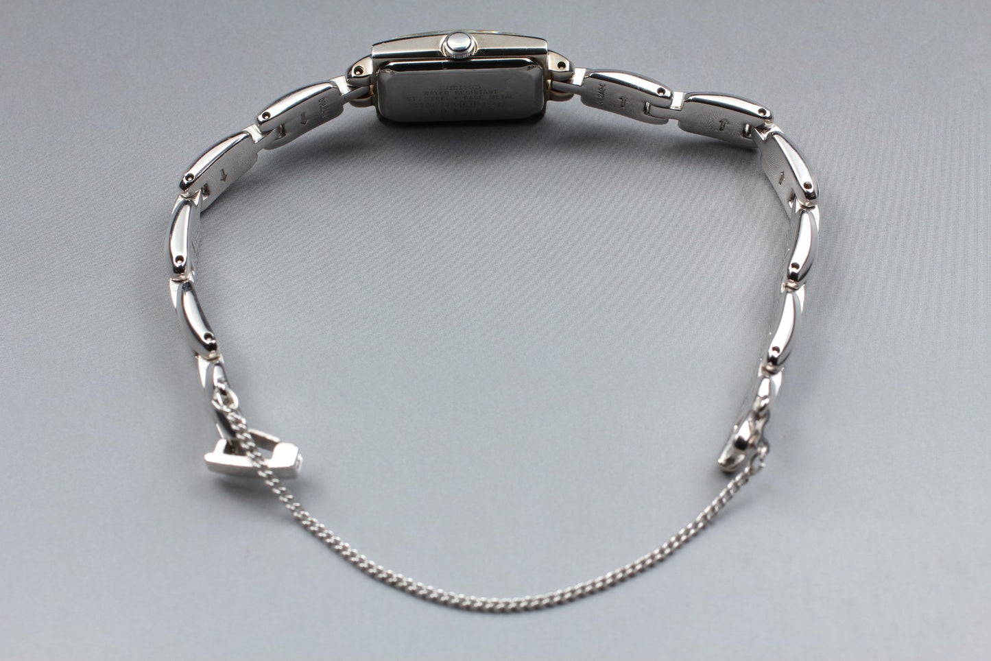 Vtg.1989 [N MINT] SEIKO TISSE 2E20-7310 Tank Bracelet Quartz Ladies Watch JAPAN