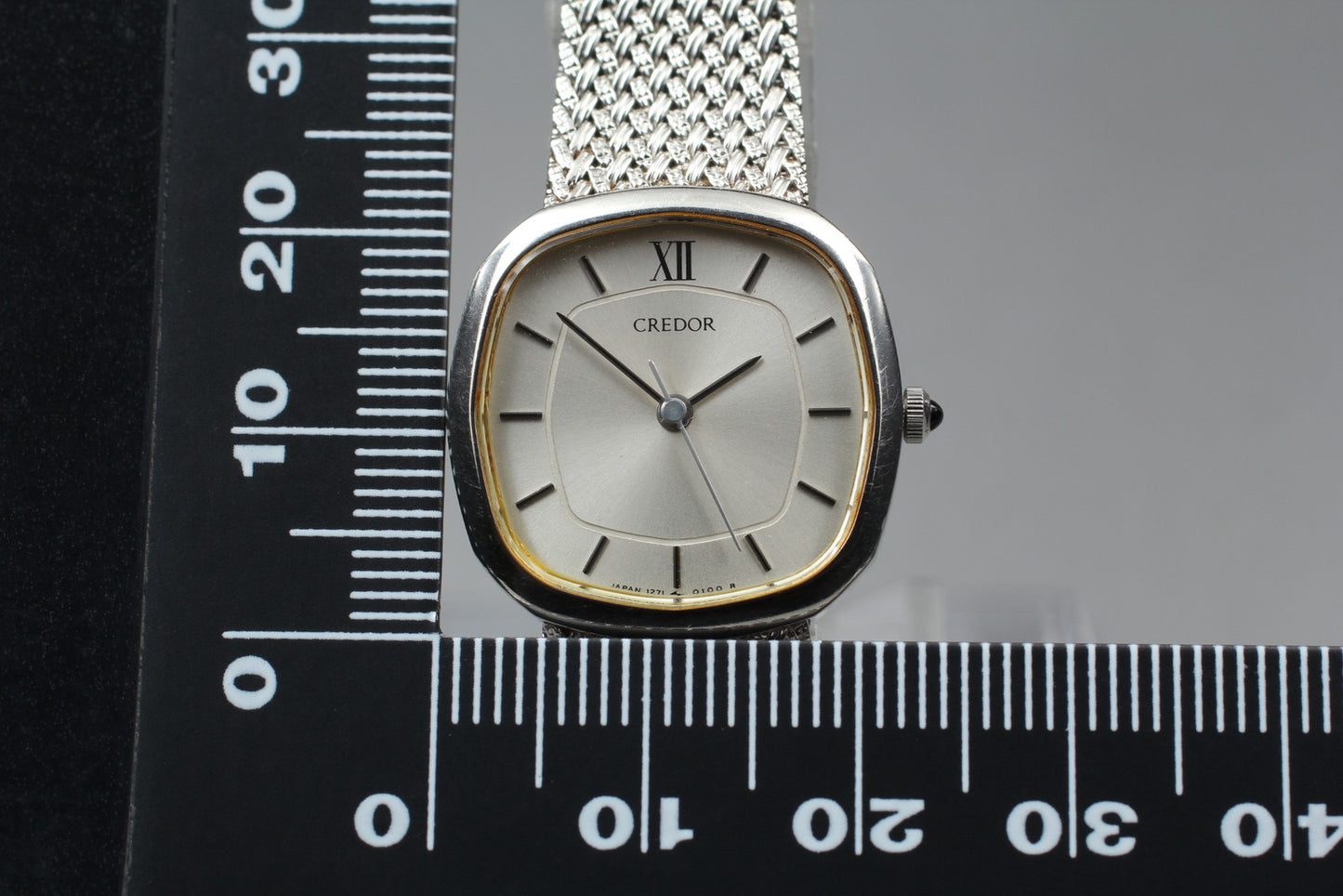 Vtg.1986 [N MINT] SEIKO CREDOR 1271-5030 22mm Bracelet Quartz Ladies Watch JAPAN