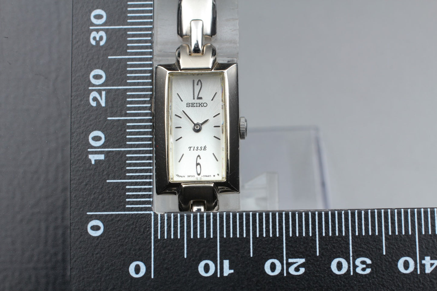 Vtg.1989 [N MINT] SEIKO TISSE 2E20-7310 Tank Bracelet Quartz Ladies Watch JAPAN