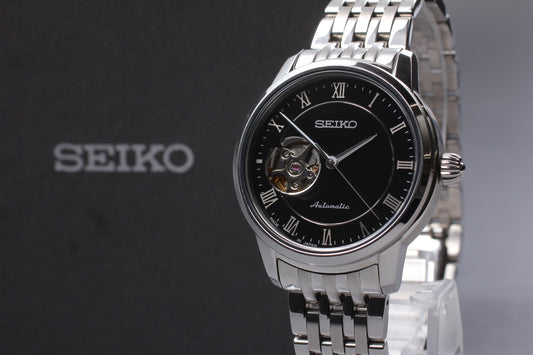 Vtg.[Near MINT] SEIKO PRESAGE 4R38-01A0 Skeleton Automatic Men's Watch JAPAN