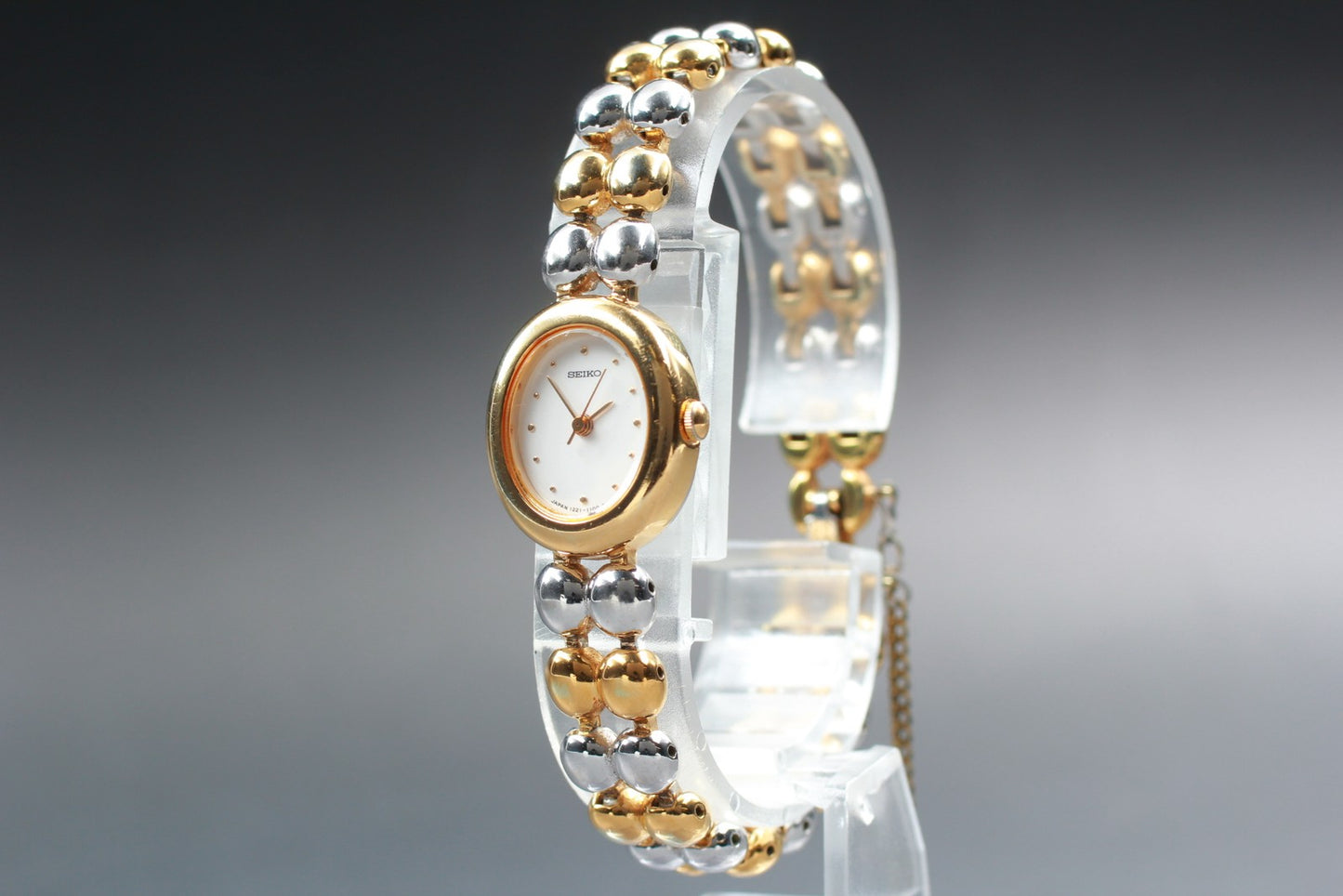 Vtg.1995 [N MINT] SEIKO 1221-5790 Two Tone Bracelet Quartz Ladies Watch JAPAN