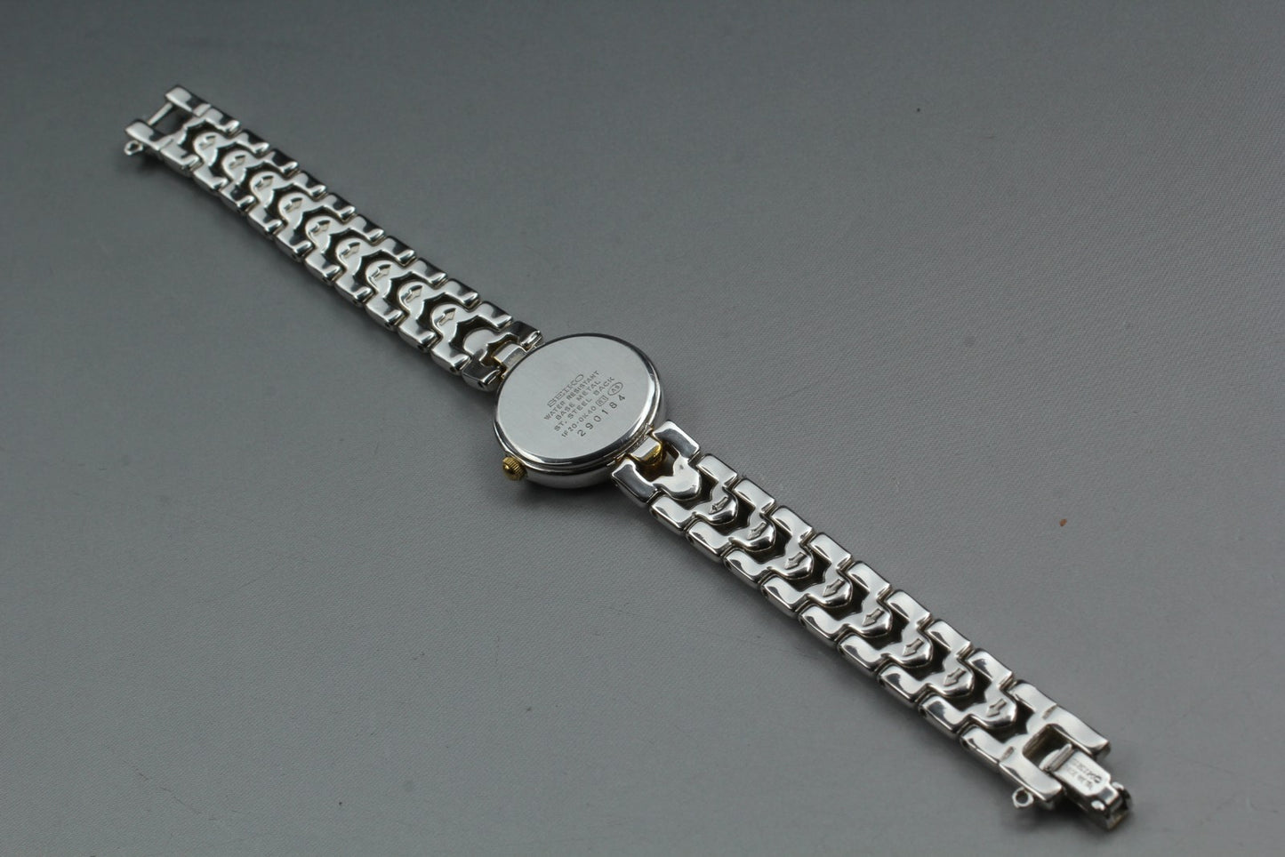 Vtg 1992 [N MINT New Batt] SEIKO TISSE 1F20-0K40 Bracelet Qz Ladies Watch JAPAN
