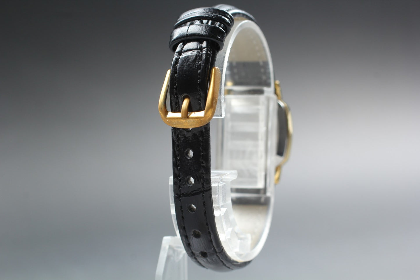 Vtg.1983 [Exc+5] SEIKO 5421-5180 20mm Tank Gold Quartz Ladies Watch From JAPAN