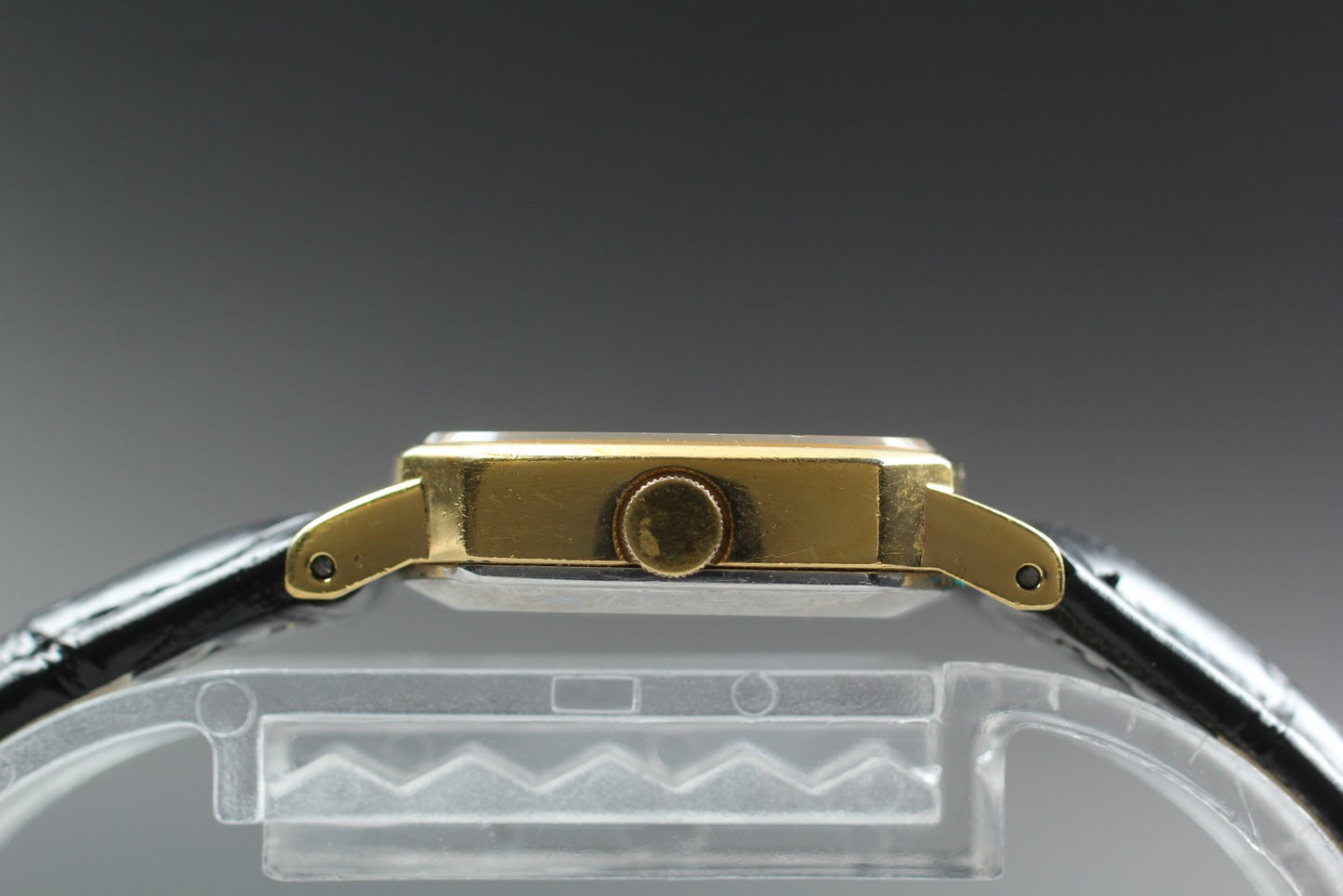 Vtg.1983 [Exc+5] SEIKO 5421-5180 20mm Tank Gold Quartz Ladies Watch From JAPAN