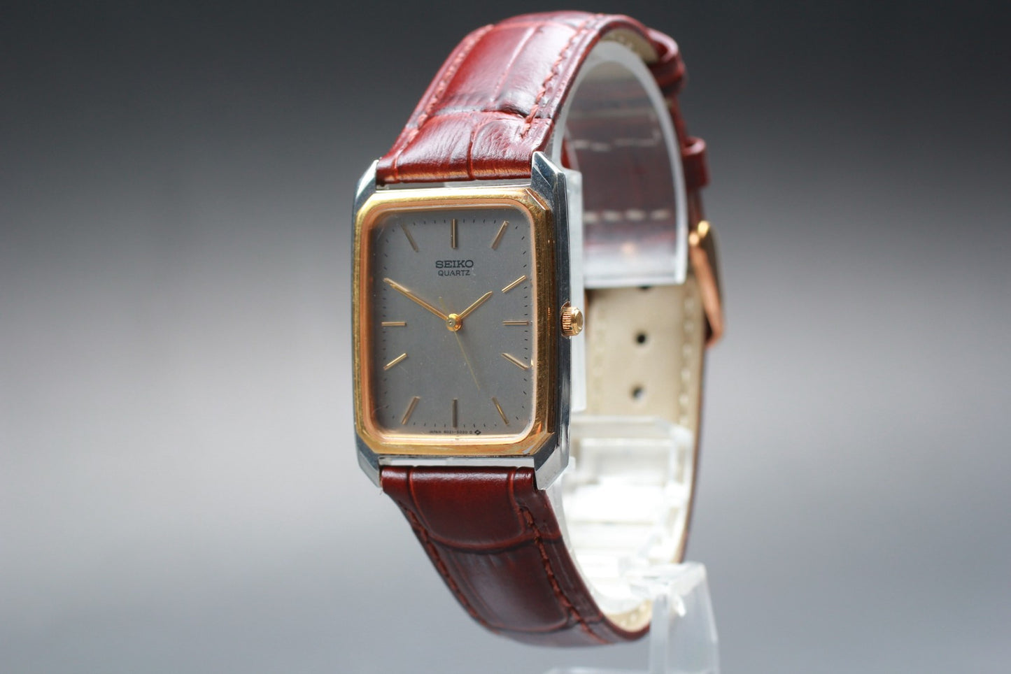 Vtg.1983 [N MINT] SEIKO Chariot 9021-5010 Tank 25mm Quartz Men's Watch JAPAN