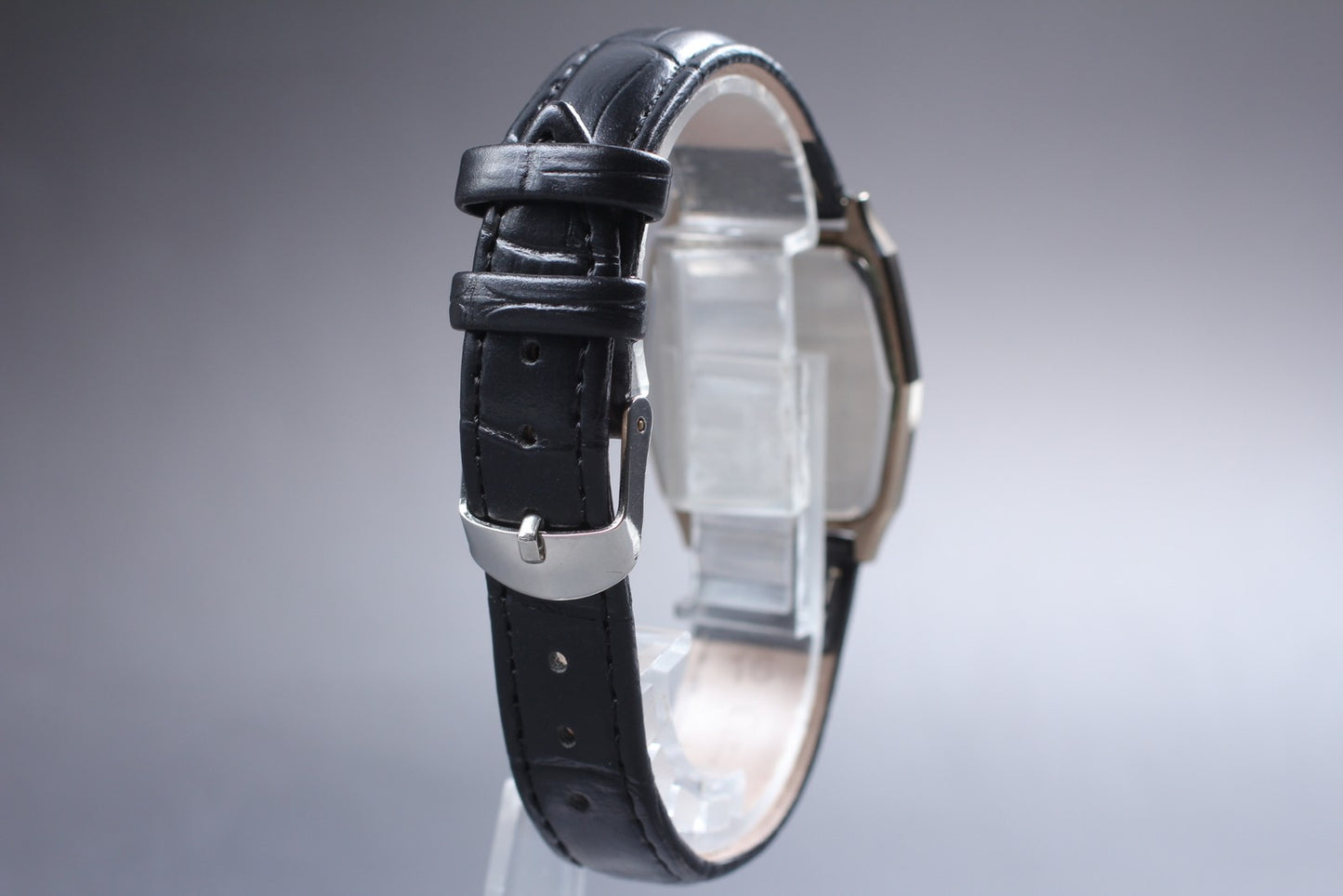 Vtg.1982[N MINT] SEIKO Dolce 6030-5480 29mm Black Gold Quartz Men's Watch JAPAN