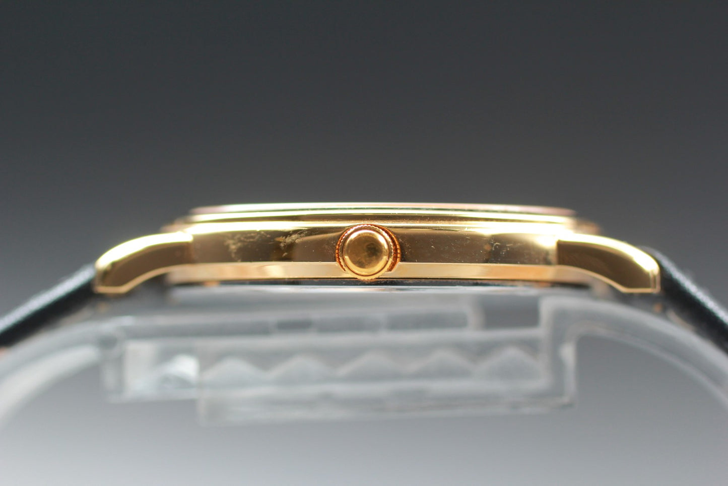 Vtg.1995[N MINT] Seiko Spirit 7N01-7080 Round 33mm Gold Quartz Men's Watch JAPAN