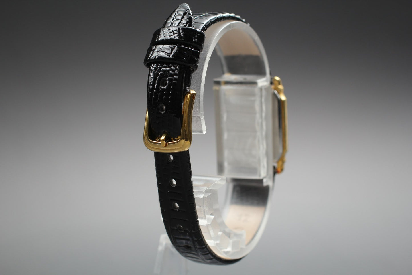 Vtg.1988 [N MINT] SEIKO Exceline 7320-6490 Tank Gold Quartz Ladies Watch JAPAN