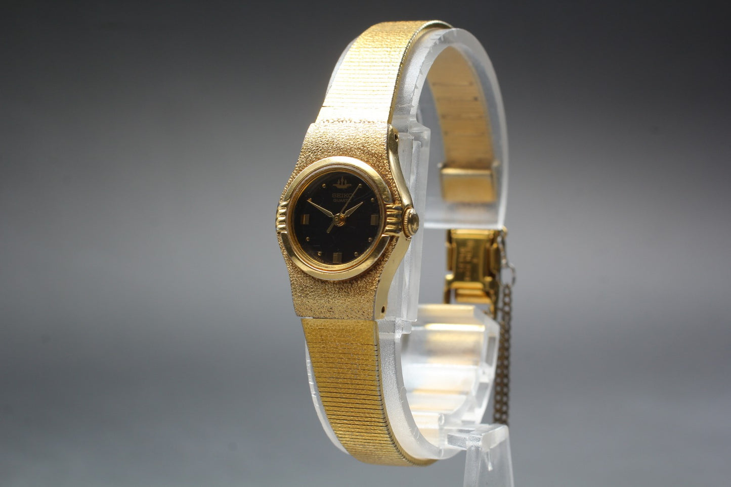 Vtg.1991 [N MINT] SEIKO Galaxy V401-0370 Gold Bracelet Quartz Ladies Watch JAPAN