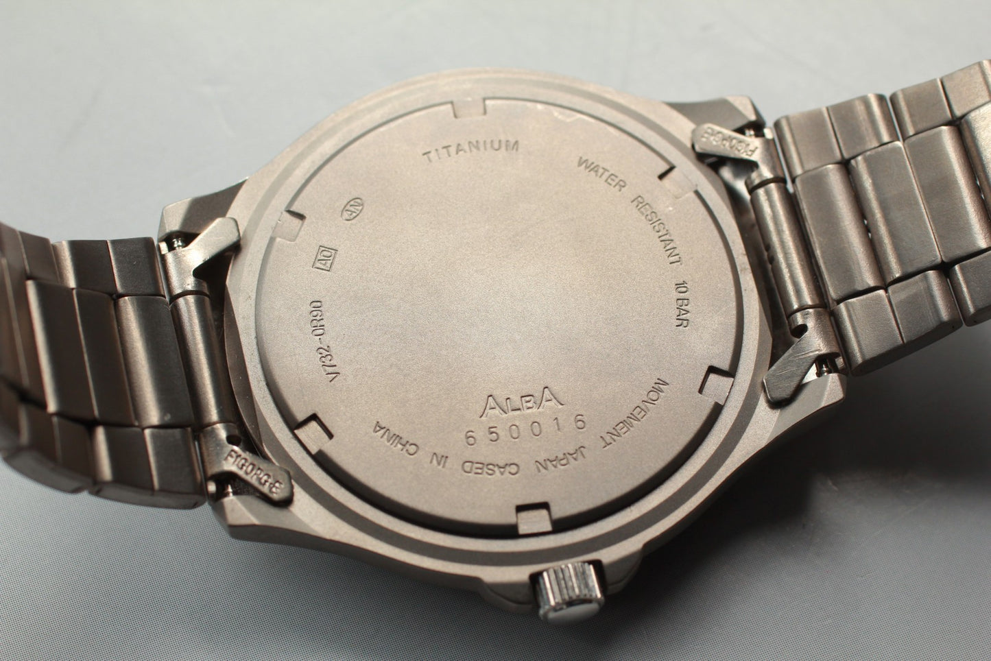 Vtg.1996 [N MINT] SEIKO Alba Epsilon V732-0R90 40mm Quartz Men's Watch JAPAN