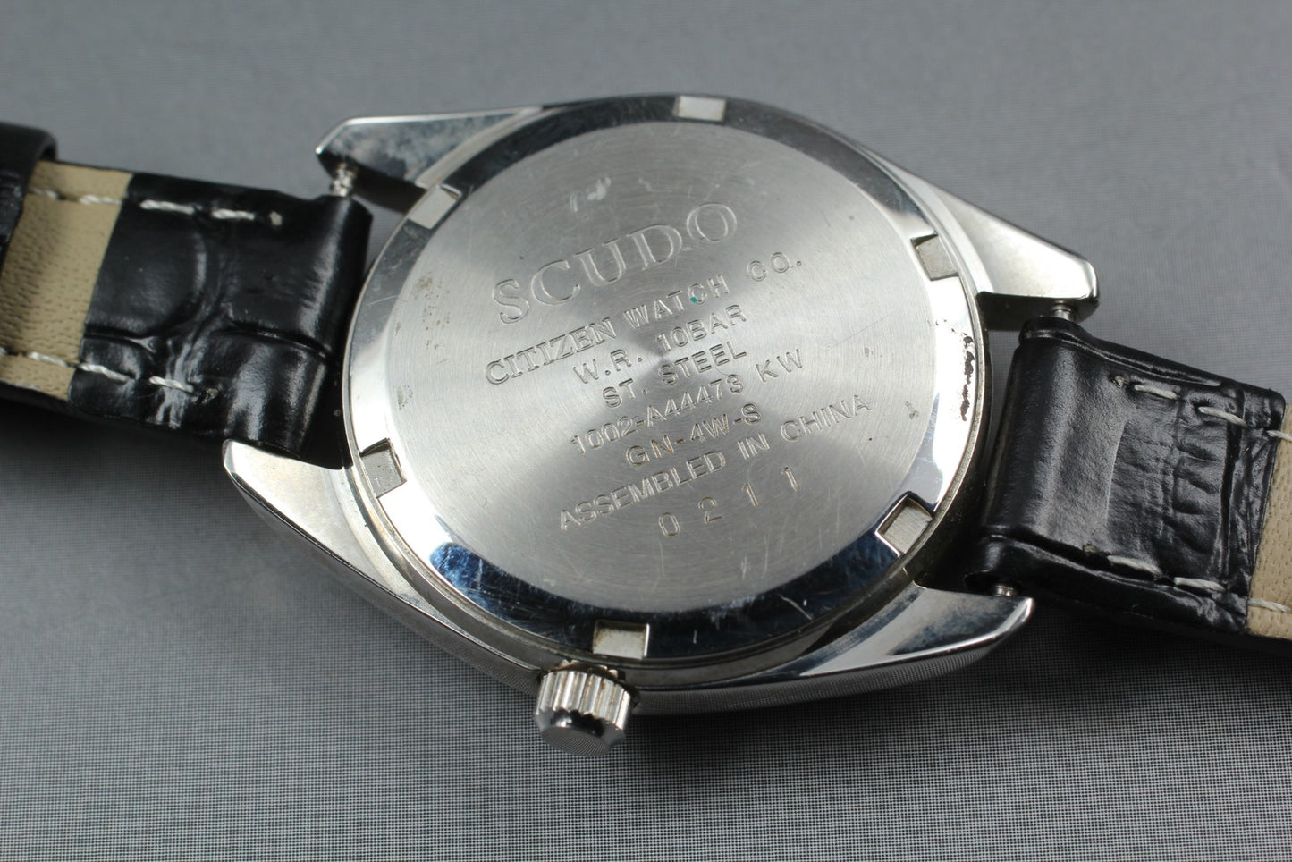 Vtg.1990 [N MINT]  CITIZEN Scudo 1002-A44473 Day/Date Quartz Ladies Watch JAPAN