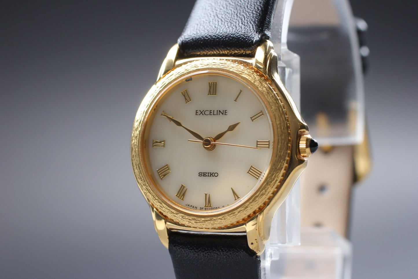 Vtg.1982 [N MINT] SEIKO Exceline 3F31-0020 Gold Roman Quartz Ladies Watch JAPAN