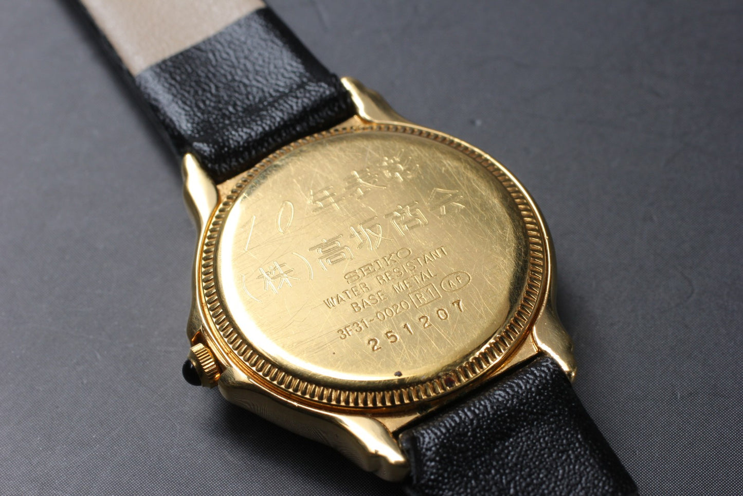 Vtg.1982 [N MINT] SEIKO Exceline 3F31-0020 Gold Roman Quartz Ladies Watch JAPAN