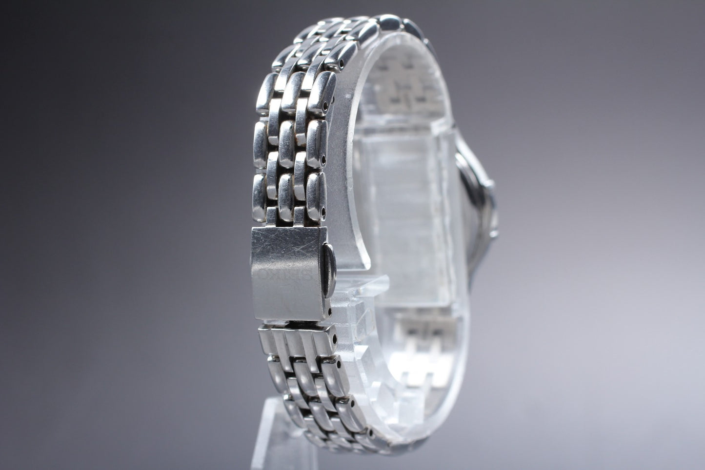 Vtg.1986[N MINT] SEIKO Exceline 1F20-0CD0 Bracelet Quartz Ladies Watch JAPAN