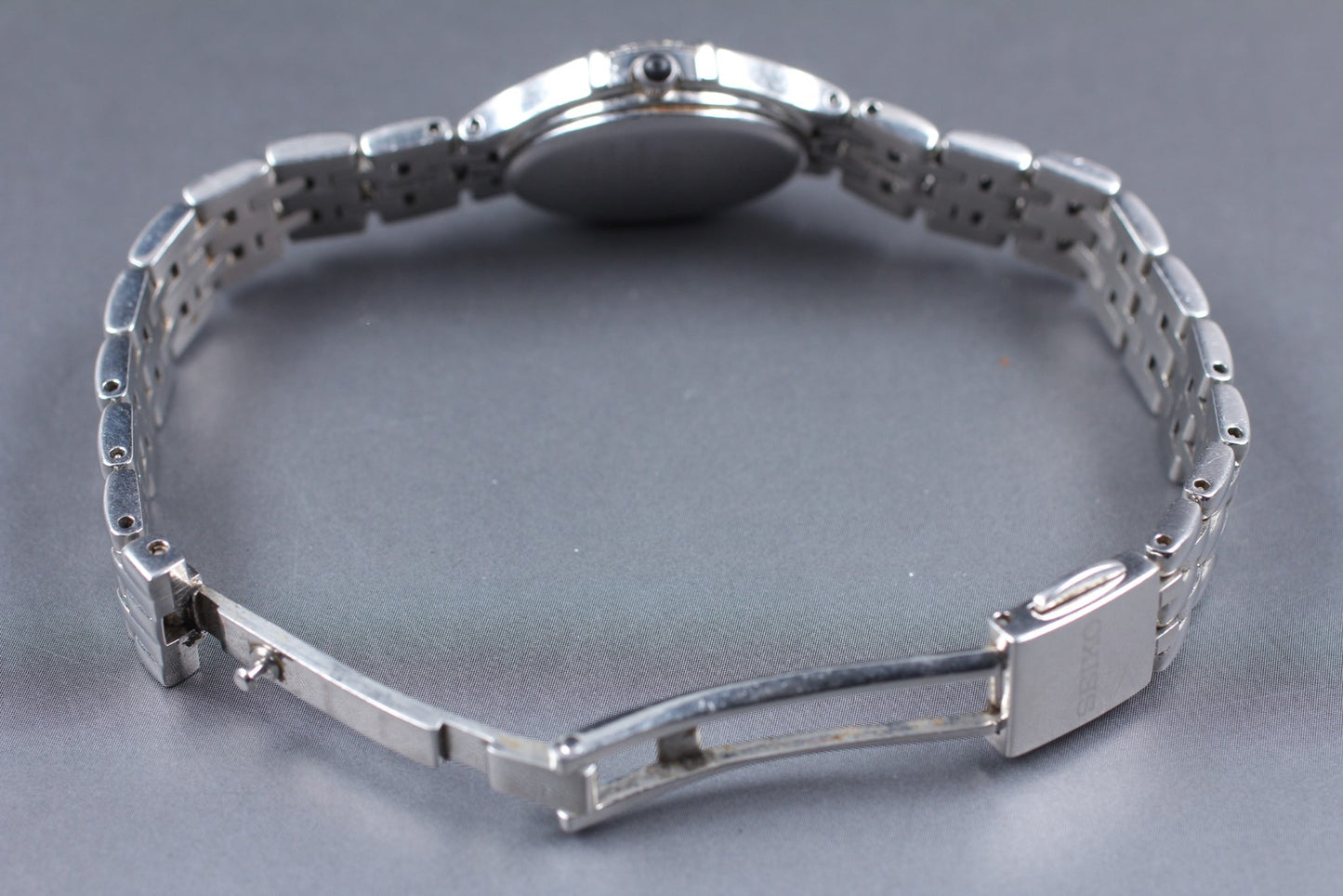 Vtg.1986[N MINT] SEIKO Exceline 1F20-0CD0 Bracelet Quartz Ladies Watch JAPAN
