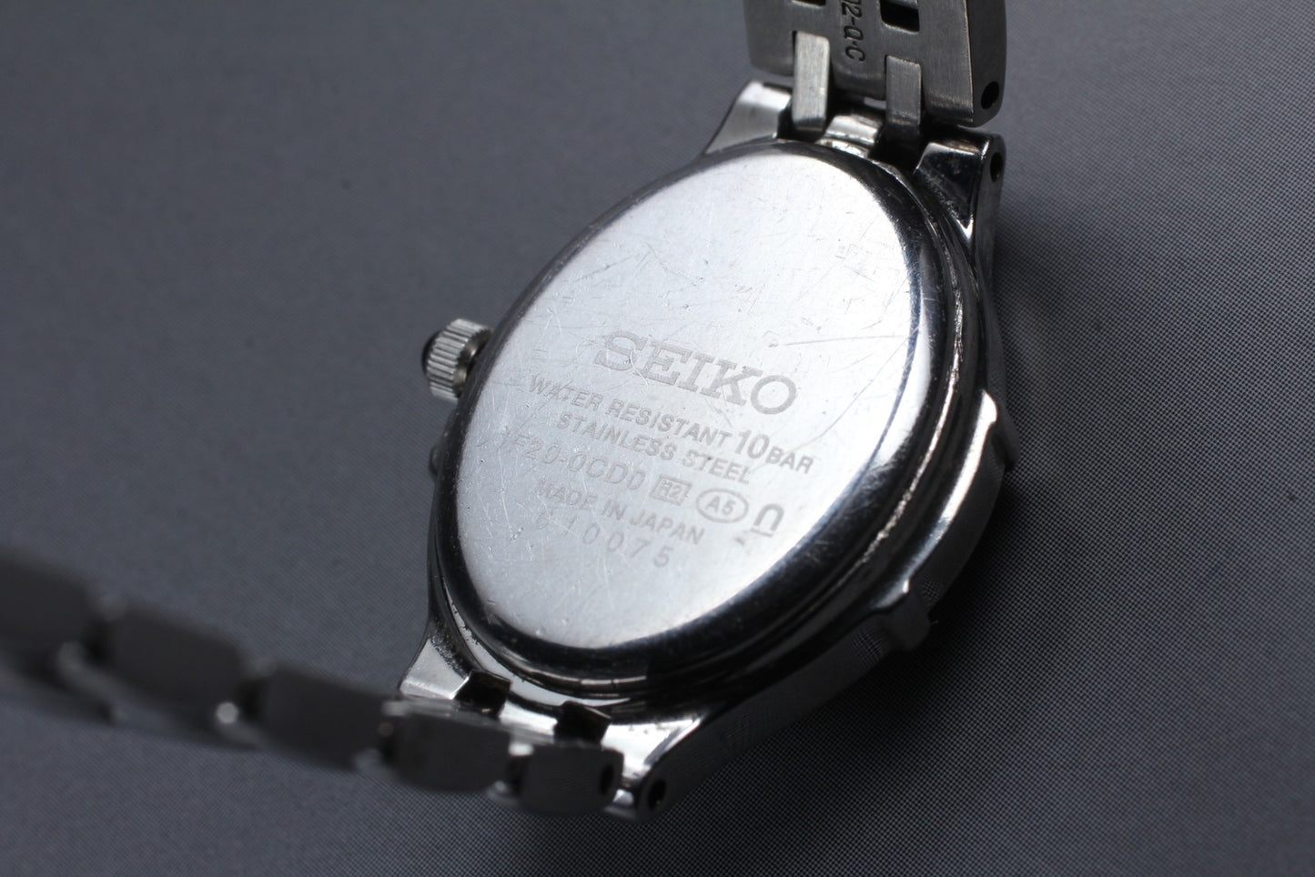 Vtg.1986[N MINT] SEIKO Exceline 1F20-0CD0 Bracelet Quartz Ladies Watch JAPAN