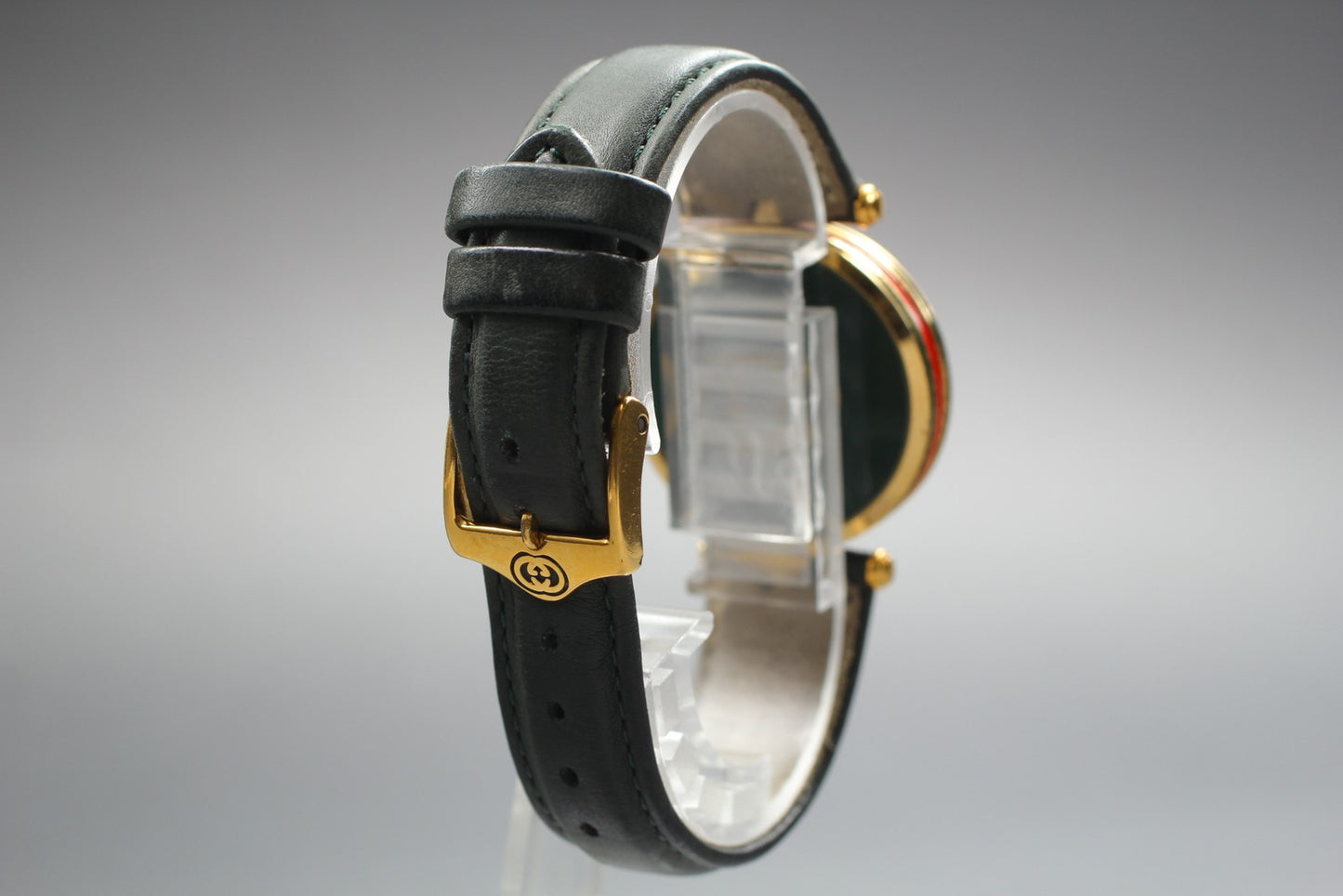 Vtg.[Exc+5] GUCCI 2000M Sherry Line 30mm Round Roman Quartz Men's Watch JAPAN