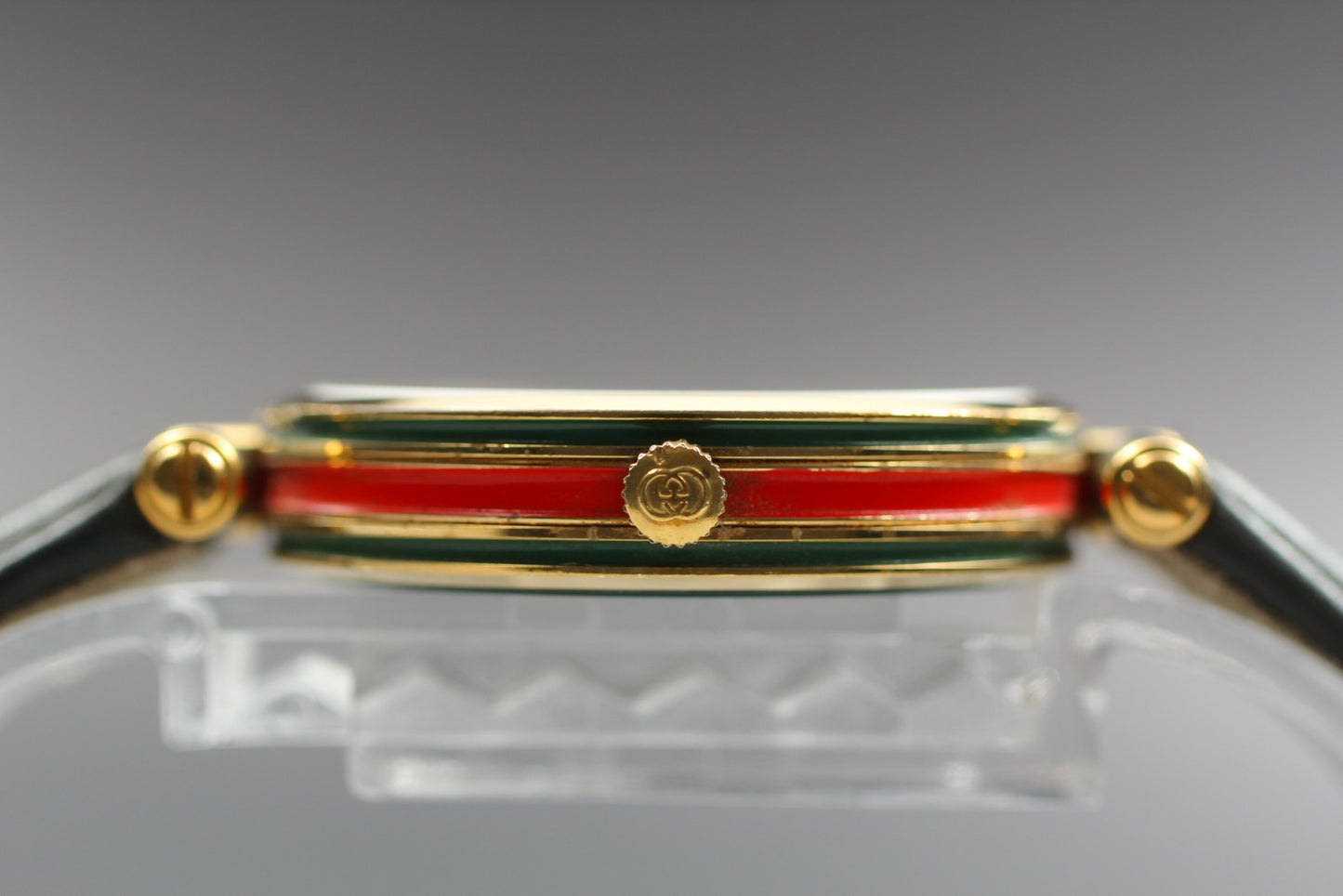 Vtg.[Exc+5] GUCCI 2000M Sherry Line 30mm Round Roman Quartz Men's Watch JAPAN