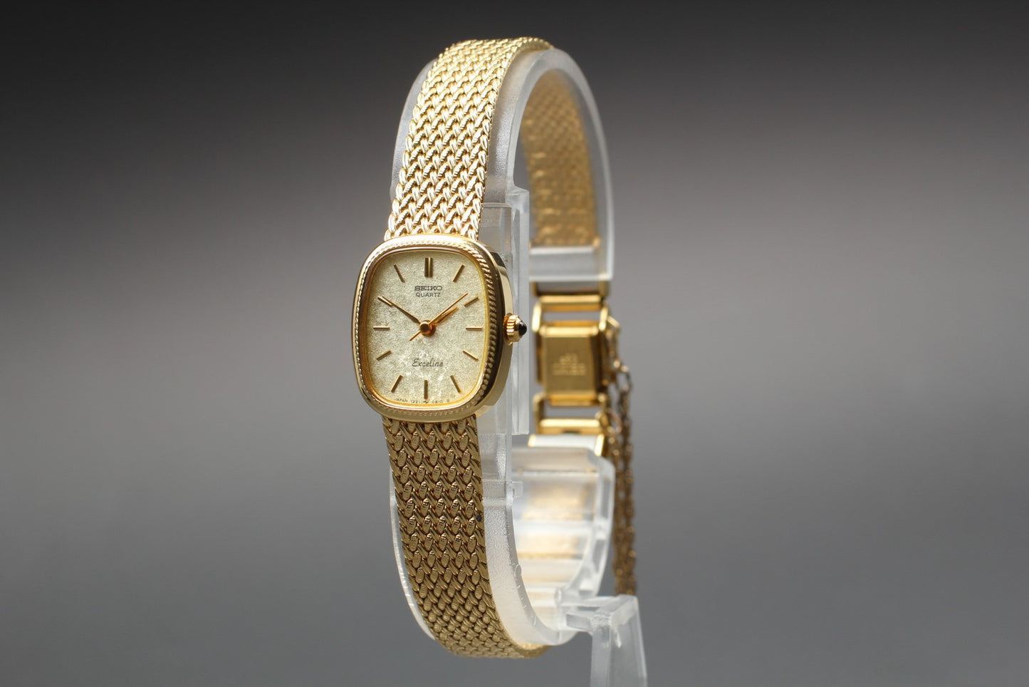 Vtg.1988 [N MINT] SEIKO Exceline 1221-0100 Bracelet Quartz Ladies Watch JAPAN