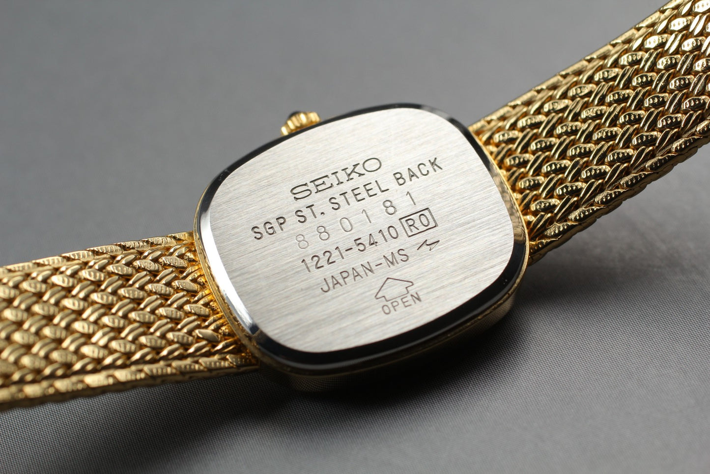 Vtg.1988 [N MINT] SEIKO Exceline 1221-0100 Bracelet Quartz Ladies Watch JAPAN