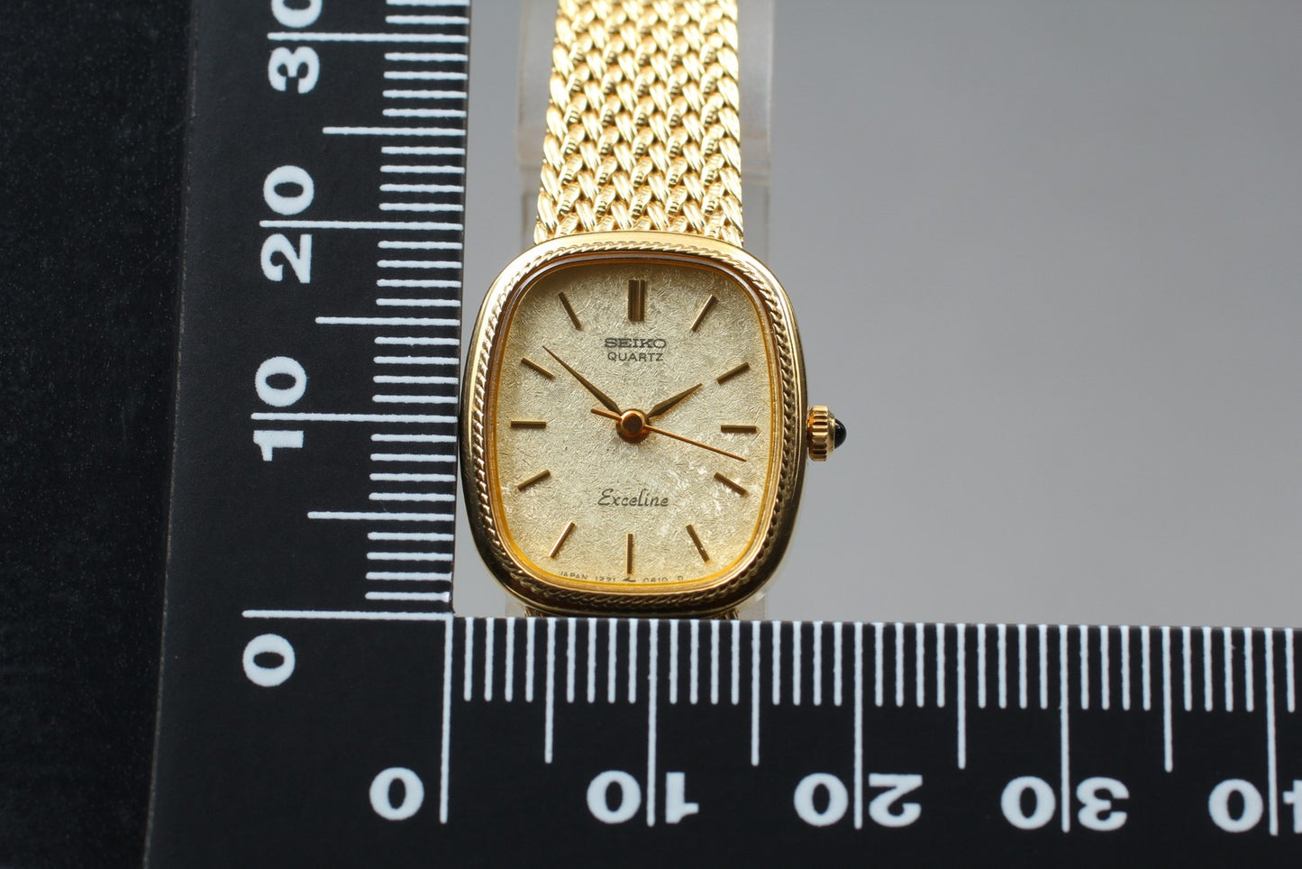 Vtg.1988 [N MINT] SEIKO Exceline 1221-0100 Bracelet Quartz Ladies Watch JAPAN