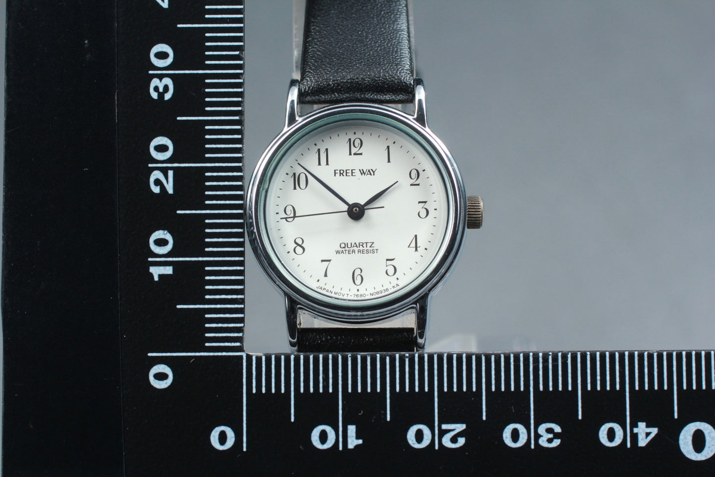 Vtg.1990 [N MINT] CITIZEN FREE WAY 7680-S34987 23mm Silver Quartz Ladies Watch