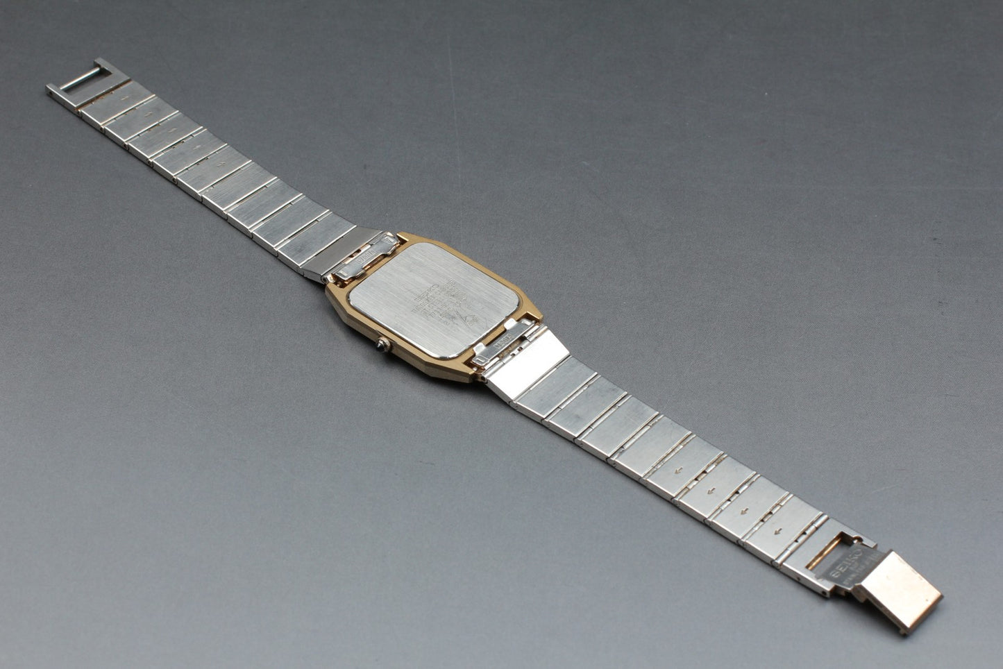 Vin.1992 [Exc+4] SEIKO Dolce 7731-5051 Tank 27mm Gold Quartz Men's Watch JAPAN