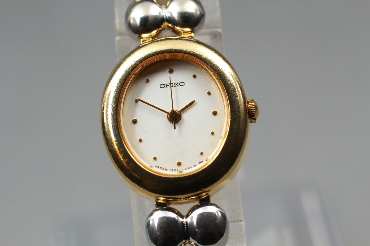 Vtg.1995 [N MINT ] SEIKO Tisse 1221-5790 18mm Bracelet Quartz Ladies Watch JAPAN