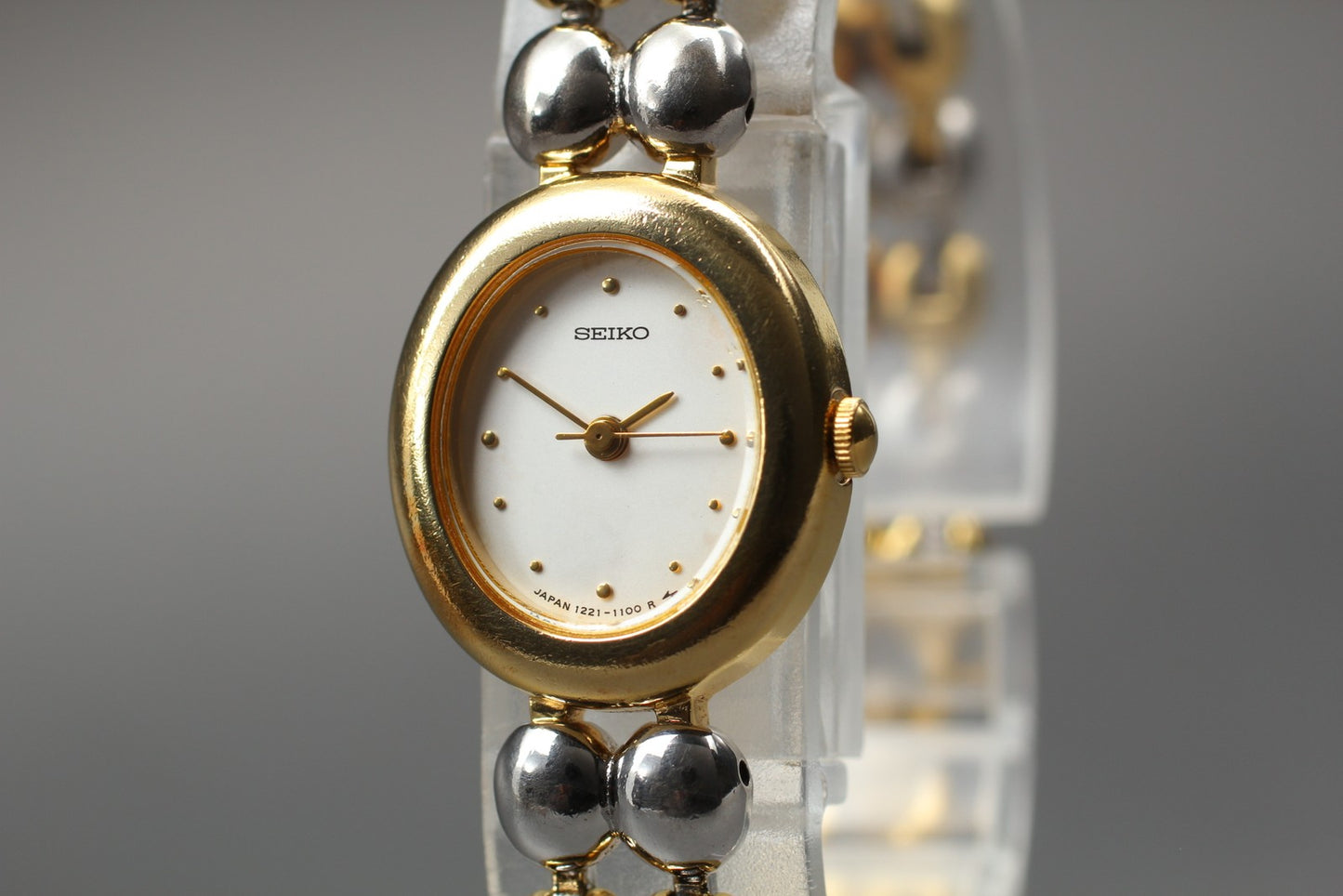 Vtg.1995 [N MINT ] SEIKO Tisse 1221-5790 18mm Bracelet Quartz Ladies Watch JAPAN