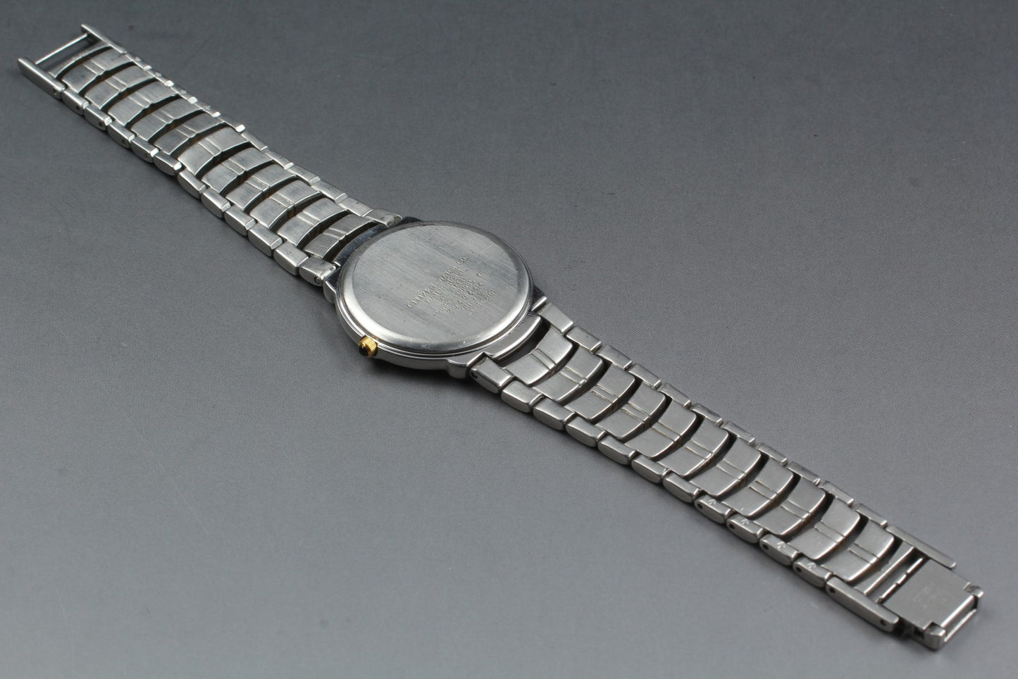 Vtg.1992 [N MINT] CITIZEN EXCEDO 5639-F60935 diamond Quartz Men's Watch JAPAN