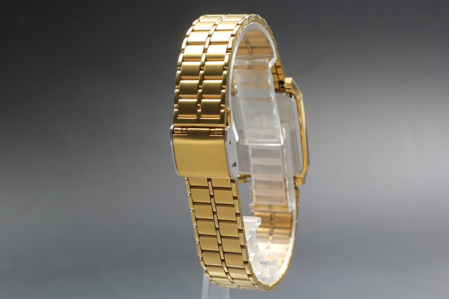 Vtg.1986 [N MINT] SEIKO Galaxy 5Y31-5000 Tank 25mm Gold Quartz Men's Watch JAPAN