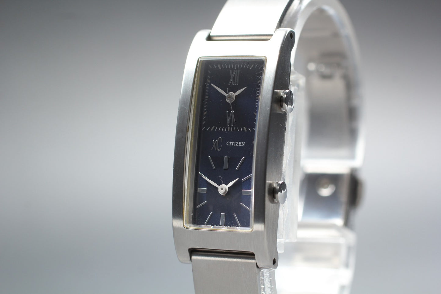 Vtg.1992 [N MINT] CITIZEN XC 543W-T000860 Tank Dual Quartz Ladies Watch JAPAN
