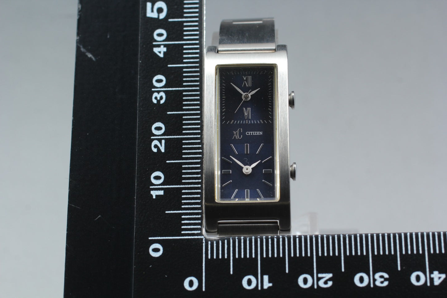 Vtg.1992 [N MINT] CITIZEN XC 543W-T000860 Tank Dual Quartz Ladies Watch JAPAN