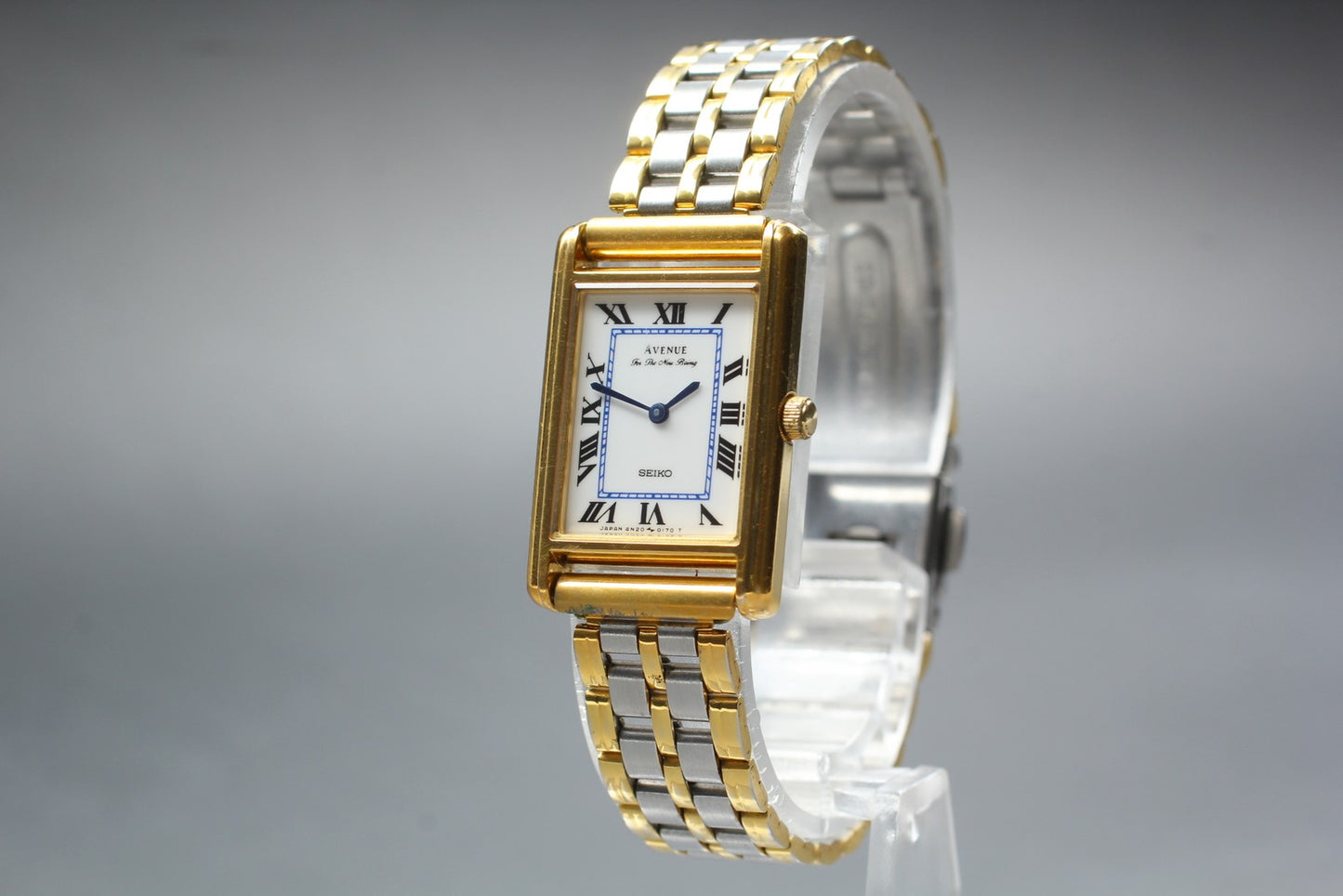Vtg.1988 [N MINT] SEIKO AVENUE 4N20-5070 Tank 19mm Quartz Ladies Watch JAPAN